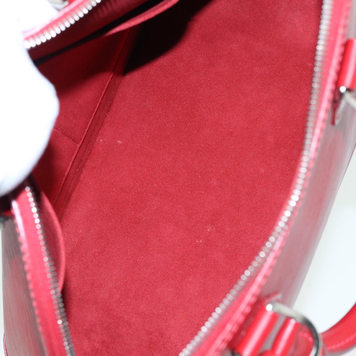 LOUIS VUITTON Epi Alma PM Hand Bag Red Car Mine M4058E LV 81057