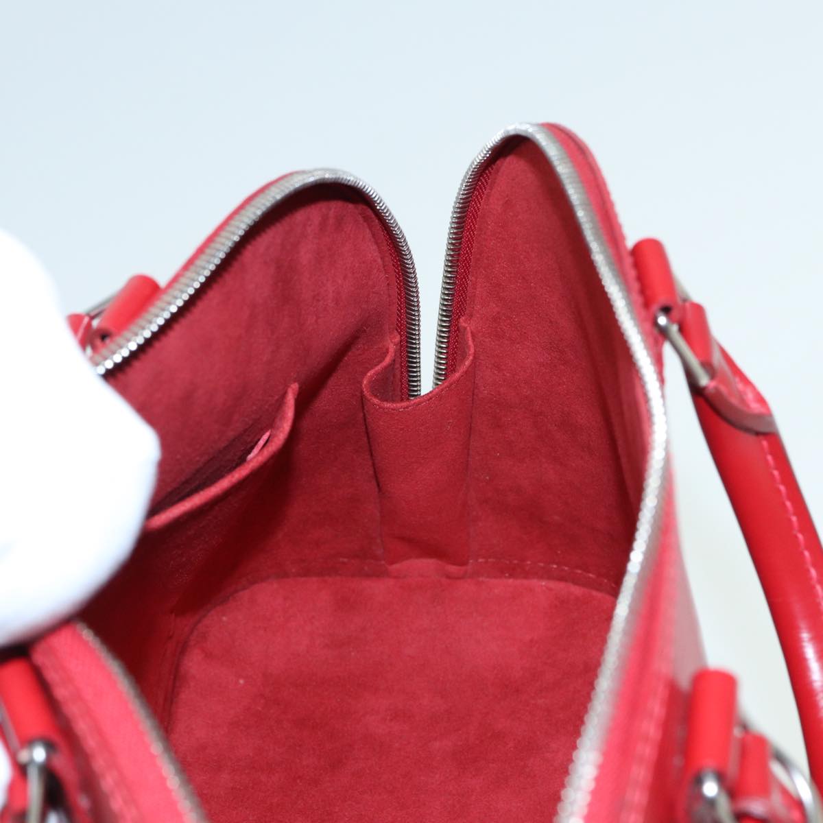 LOUIS VUITTON Epi Alma PM Hand Bag Red Car Mine M4058E LV 81057