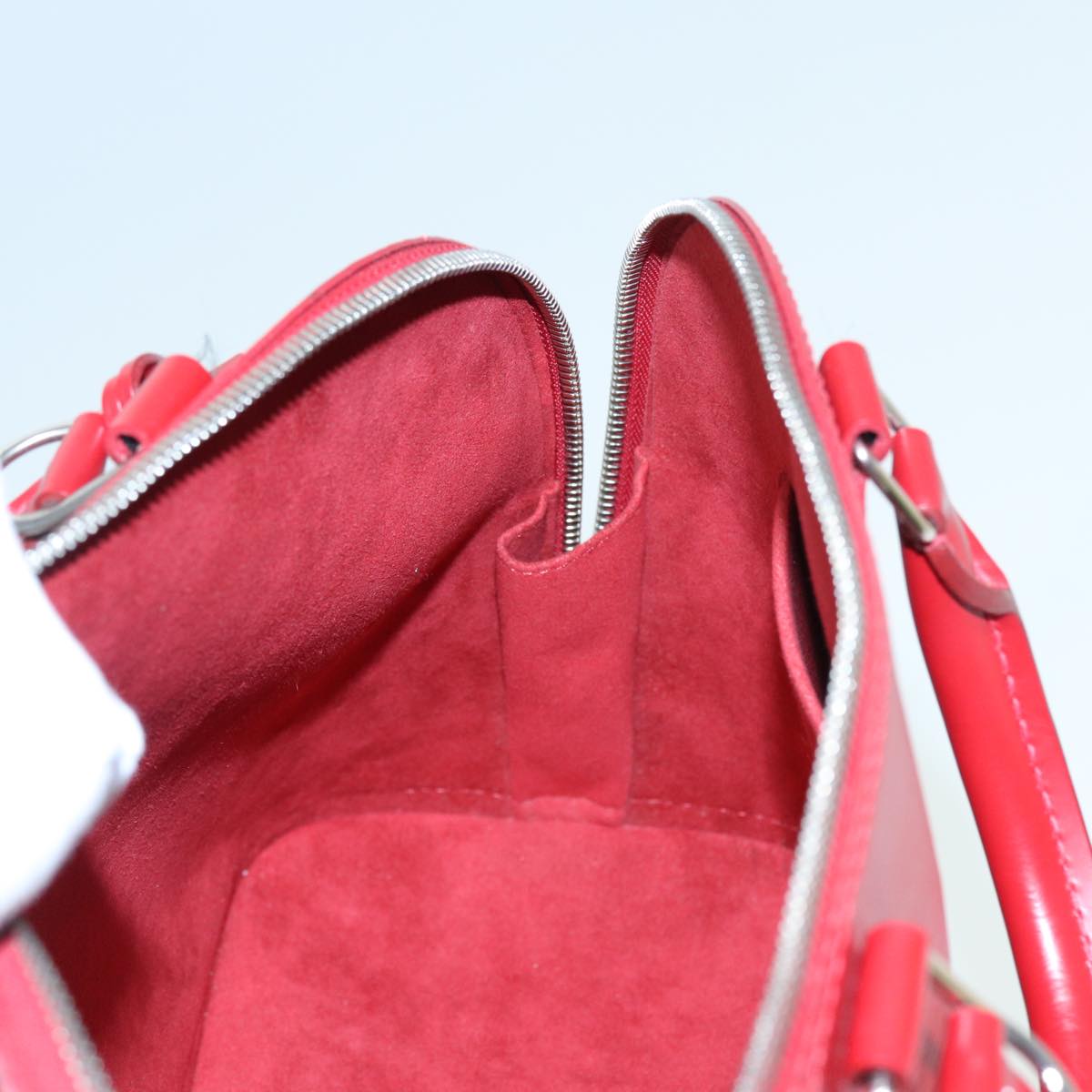 LOUIS VUITTON Epi Alma PM Hand Bag Red Car Mine M4058E LV 81057