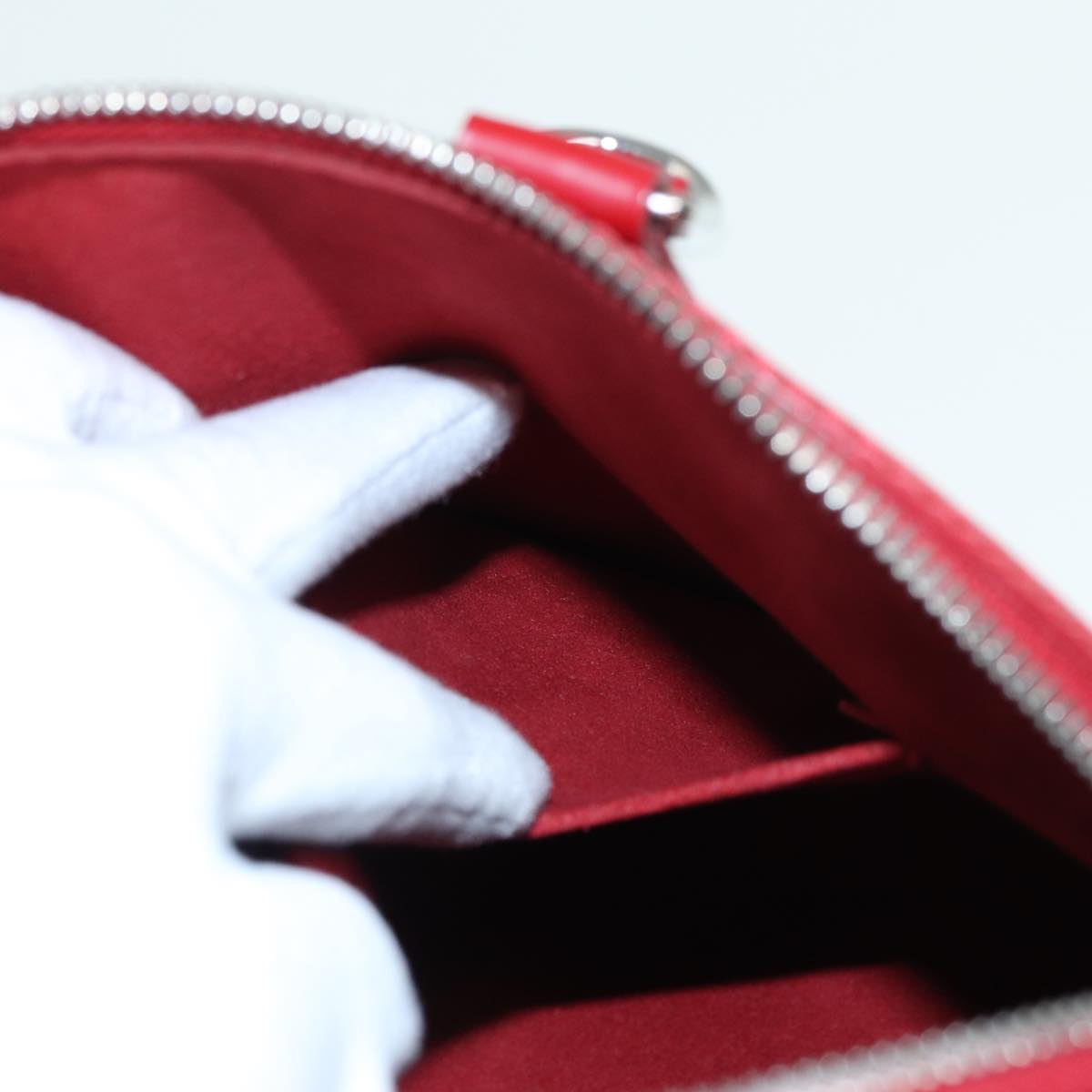 LOUIS VUITTON Epi Alma PM Hand Bag Red Car Mine M4058E LV 81057