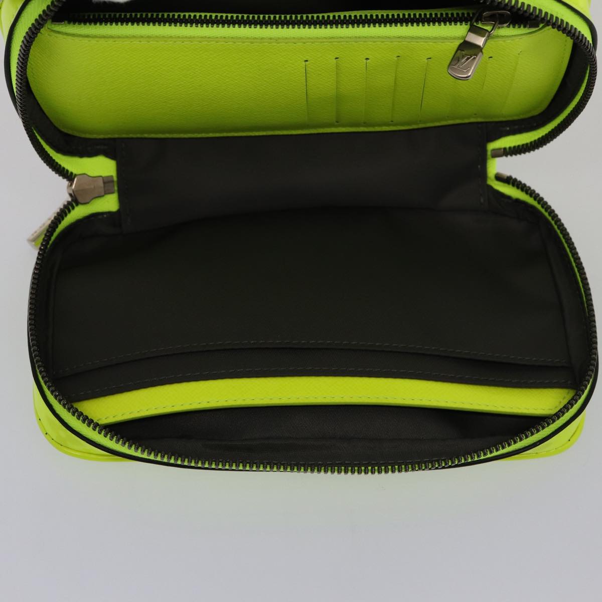 LOUIS VUITTON Travel Pouch Monogram Enamel Yellow LV 81068
