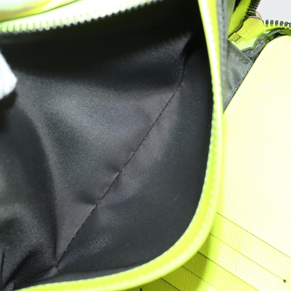LOUIS VUITTON Travel Pouch Monogram Enamel Yellow LV 81068