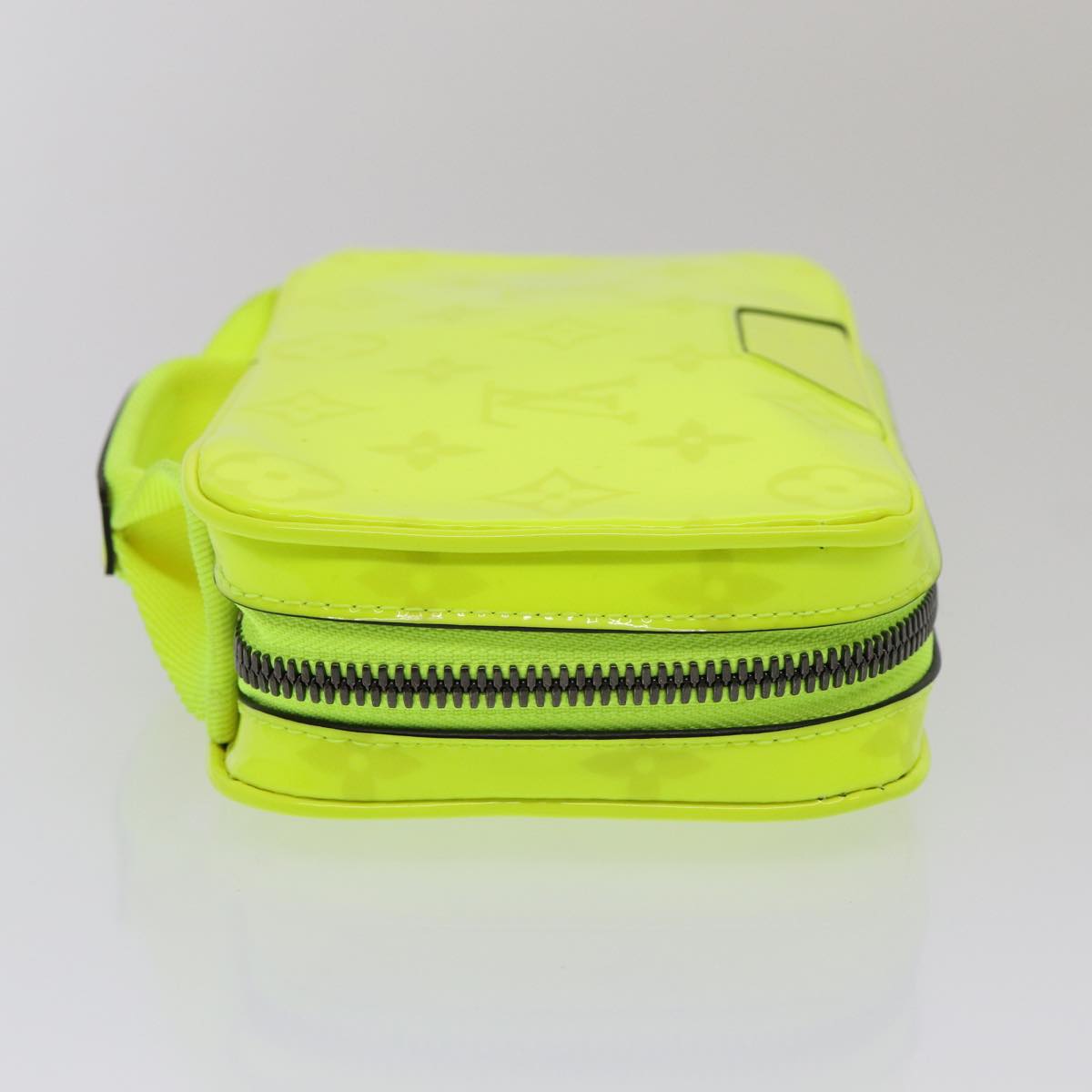 LOUIS VUITTON Travel Pouch Monogram Enamel Yellow LV 81068