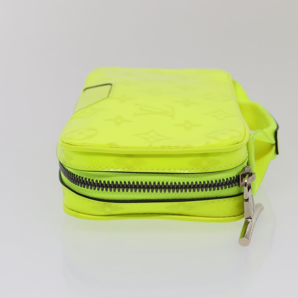 LOUIS VUITTON Travel Pouch Monogram Enamel Yellow LV 81068