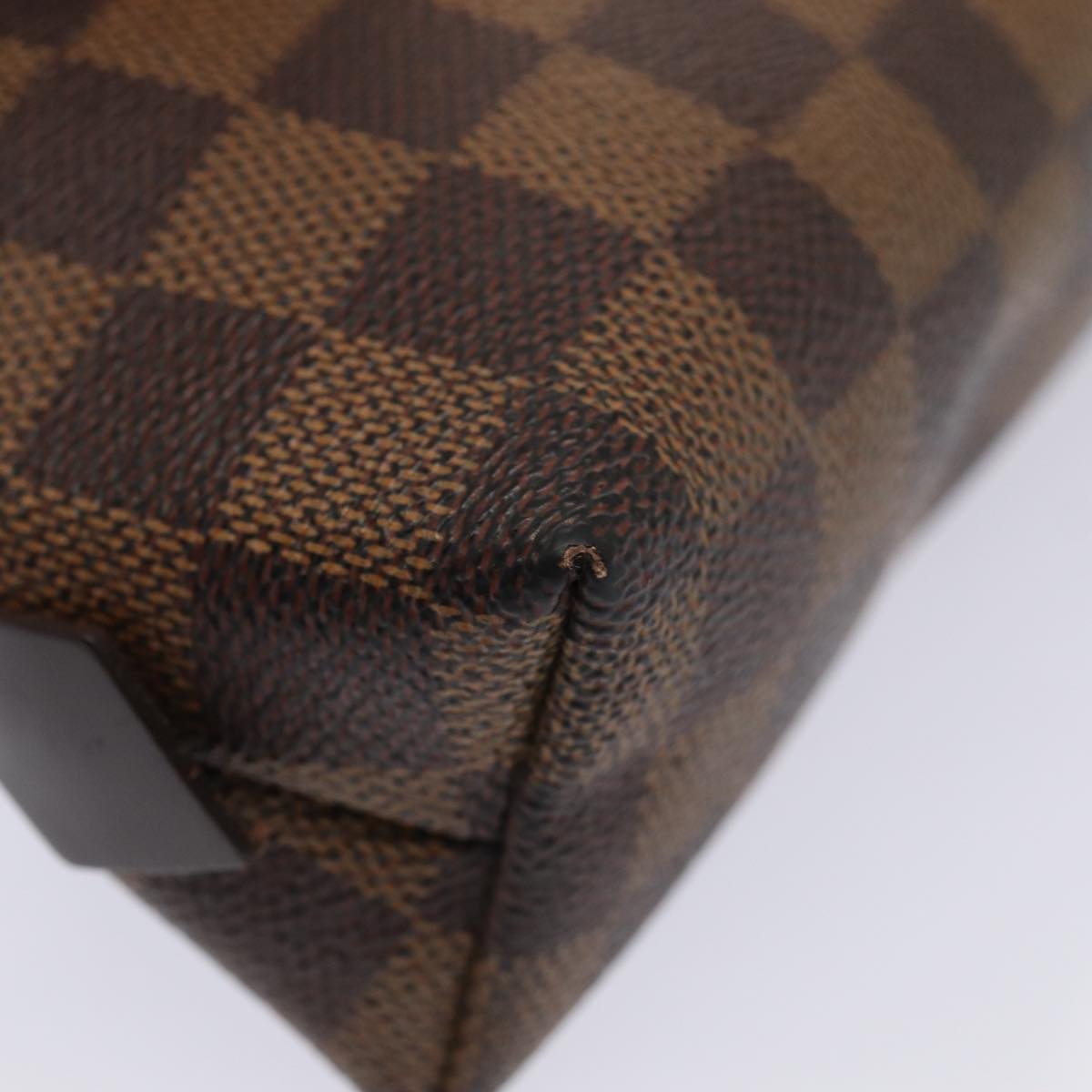 LOUIS VUITTON Damier Ebene Pochette Cosmetic PM Pouch N47516 LV 81069