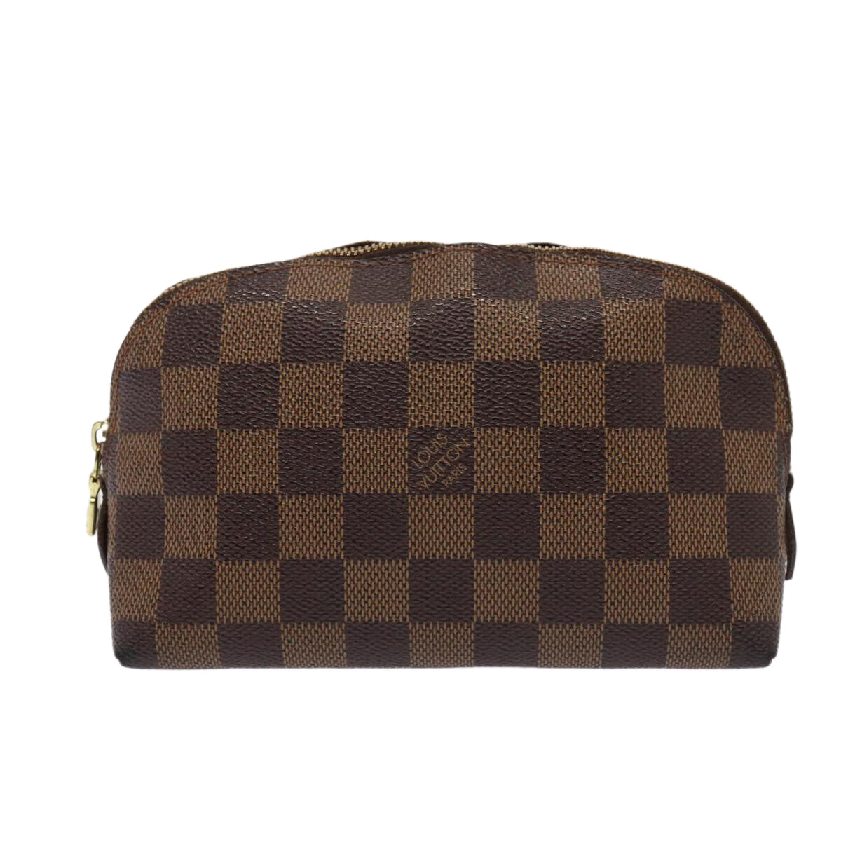 LOUIS VUITTON Damier Ebene Pochette Cosmetic PM Pouch N47516 LV 81069