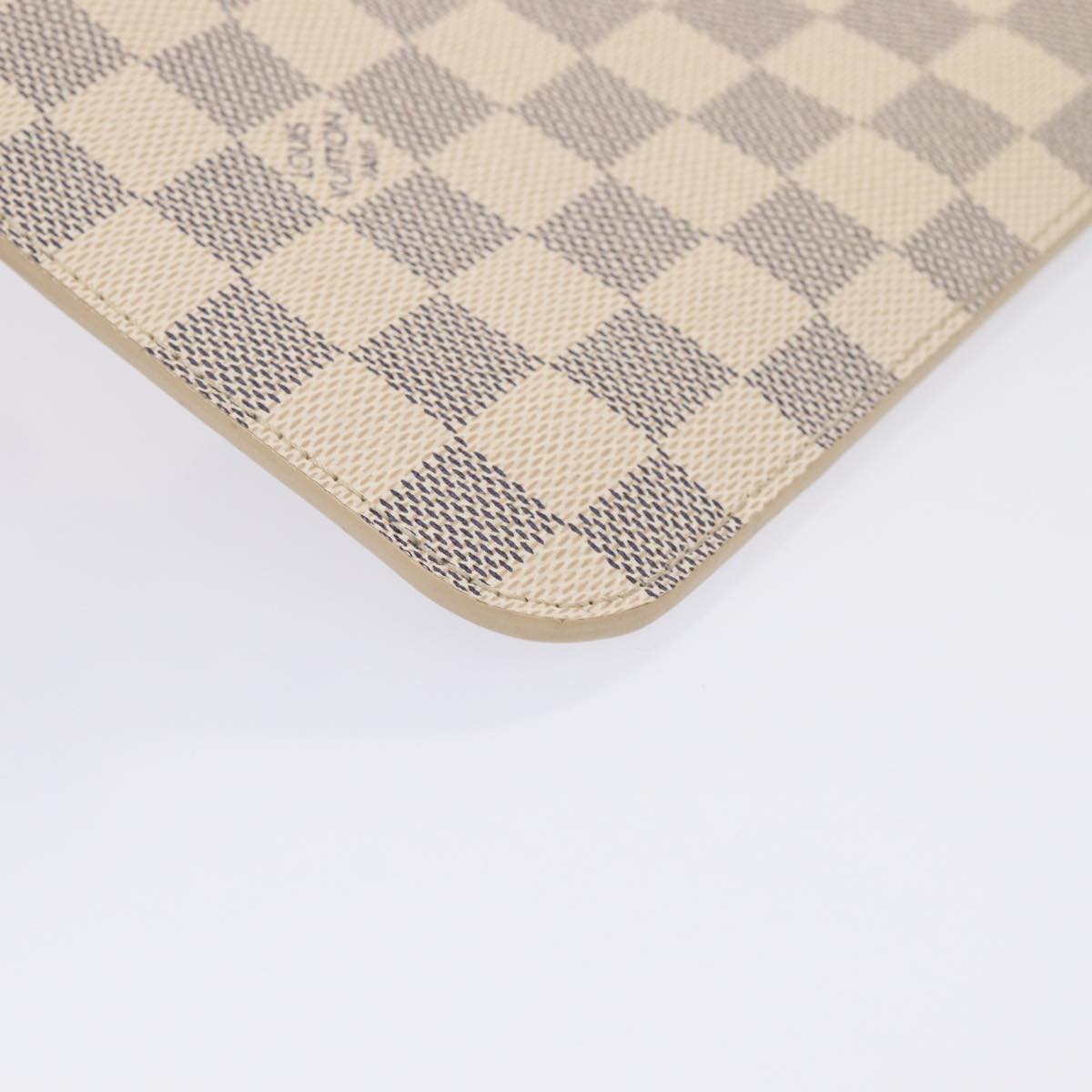 LOUIS VUITTON Damier Azur Neverfull MM Pouch Pouch LV 81073