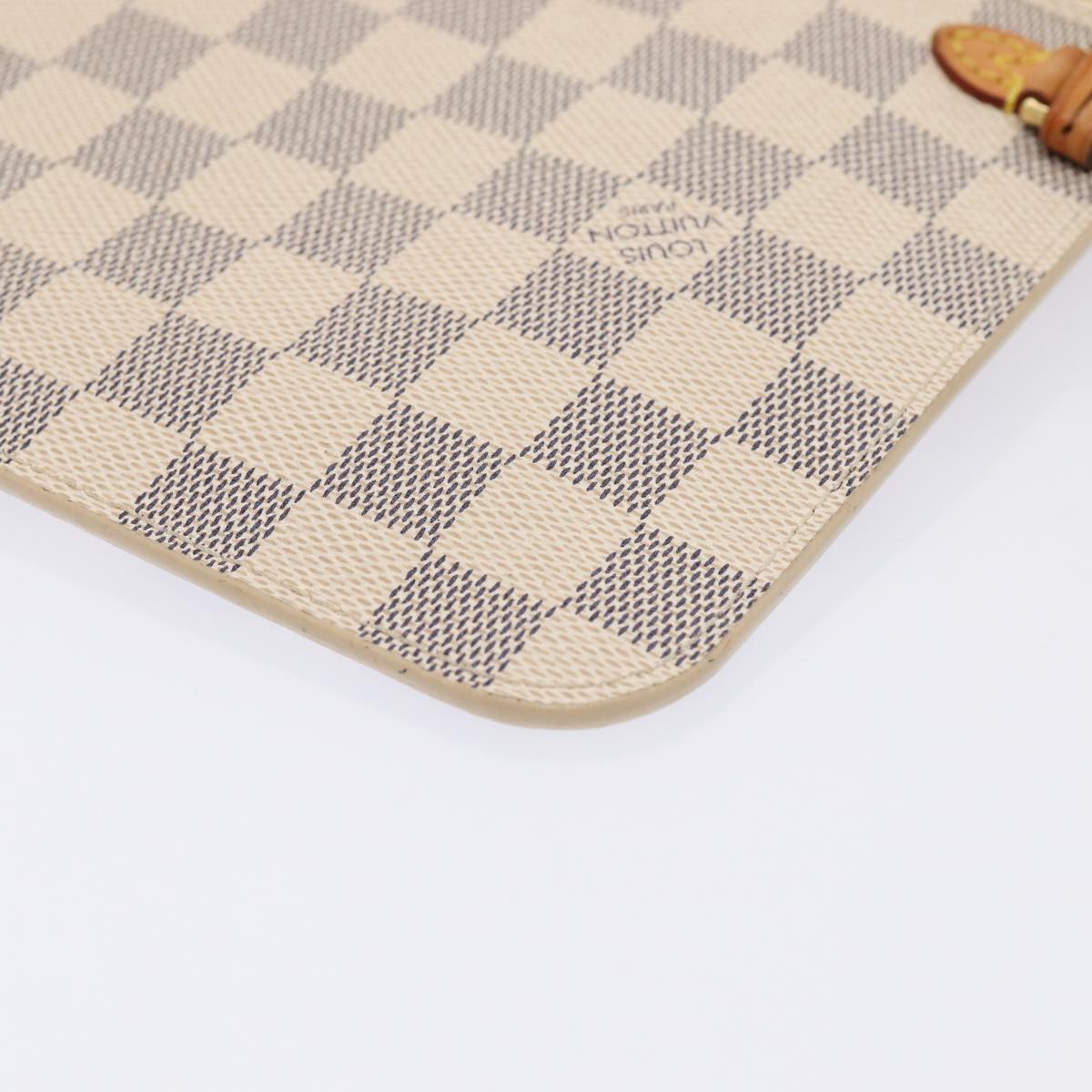 LOUIS VUITTON Damier Azur Neverfull MM Pouch Pouch LV 81073