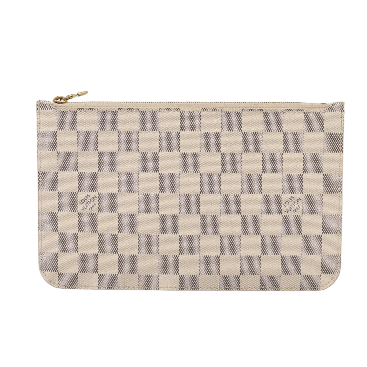 LOUIS VUITTON Damier Azur Neverfull MM Pouch Pouch LV 81073