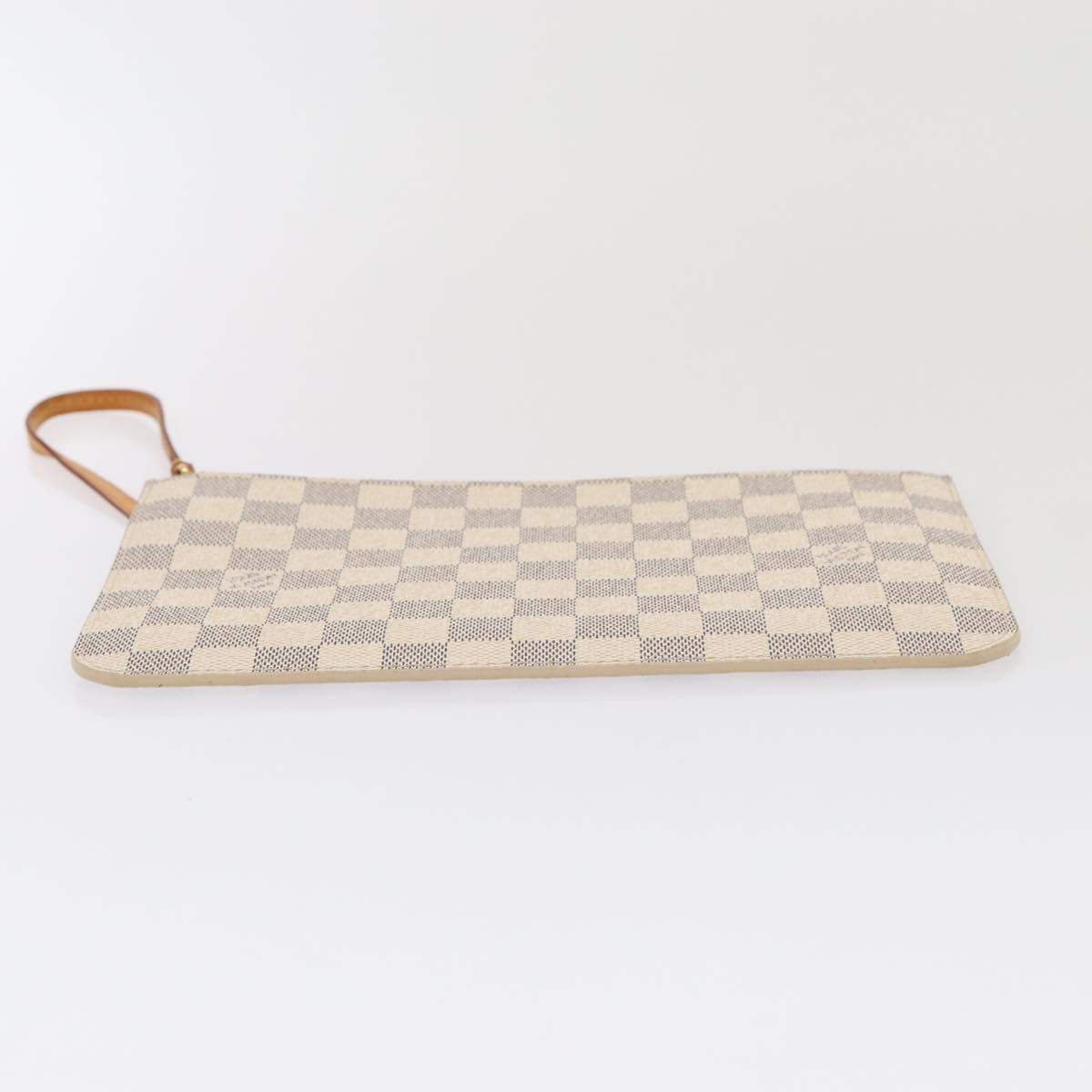 LOUIS VUITTON Damier Azur Neverfull MM Pouch Pouch LV 81073
