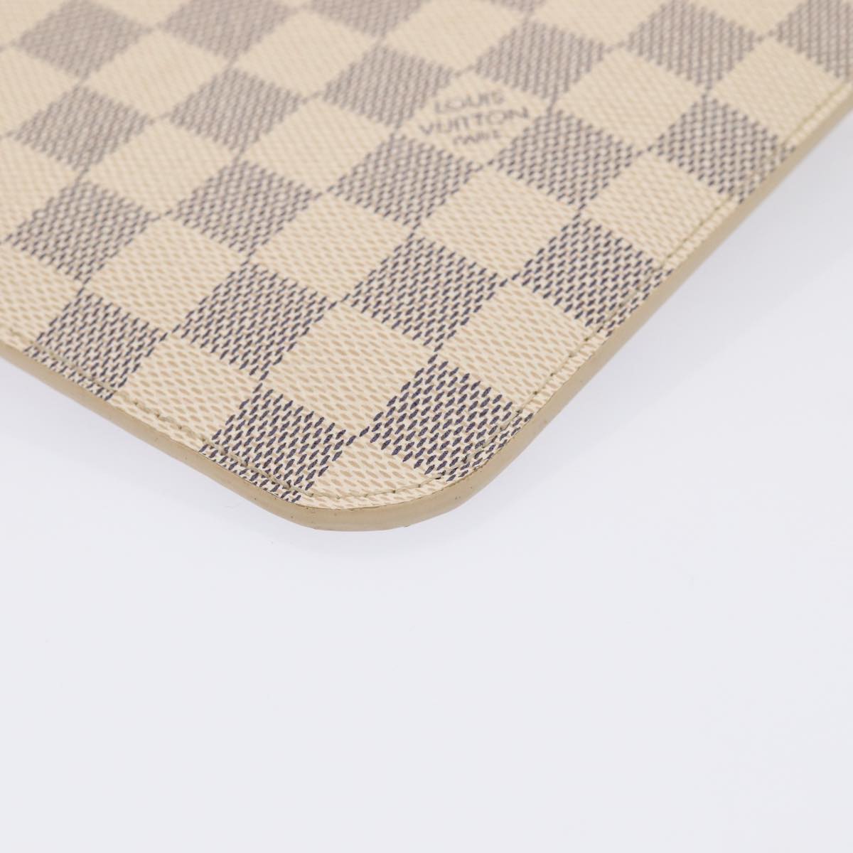 LOUIS VUITTON Damier Azur Neverfull MM Pouch Pouch LV 81073