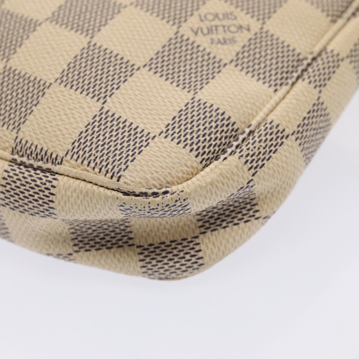 LOUIS VUITTON Damier Azur Pochette Accessoires Pouch N51986 LV 81074