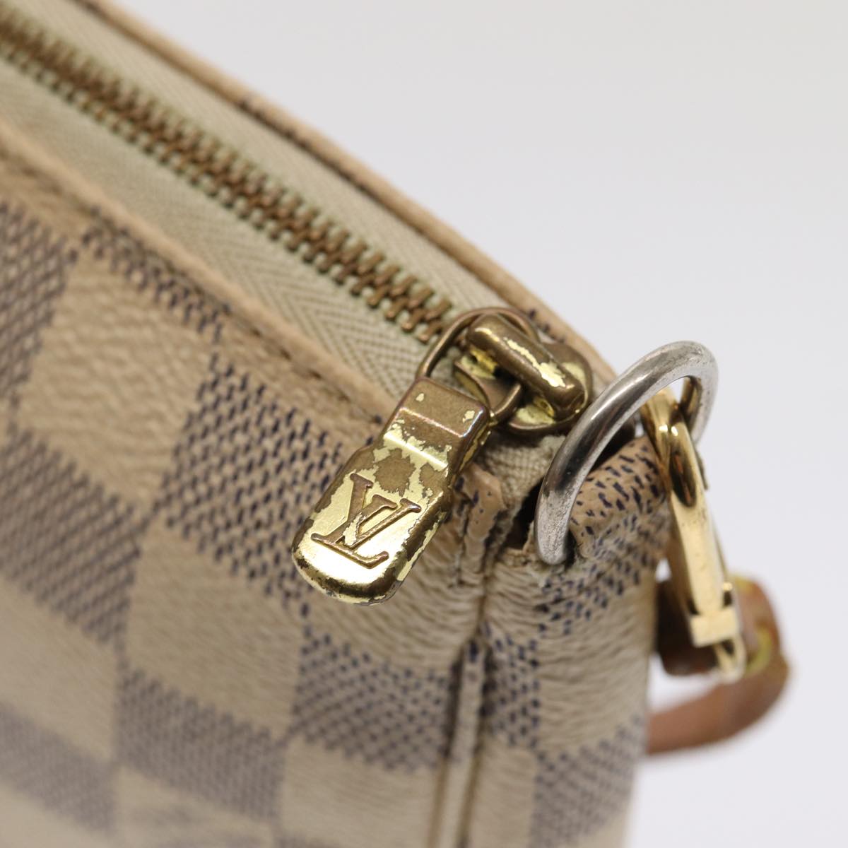 LOUIS VUITTON Damier Azur Pochette Accessoires Pouch N51986 LV 81074