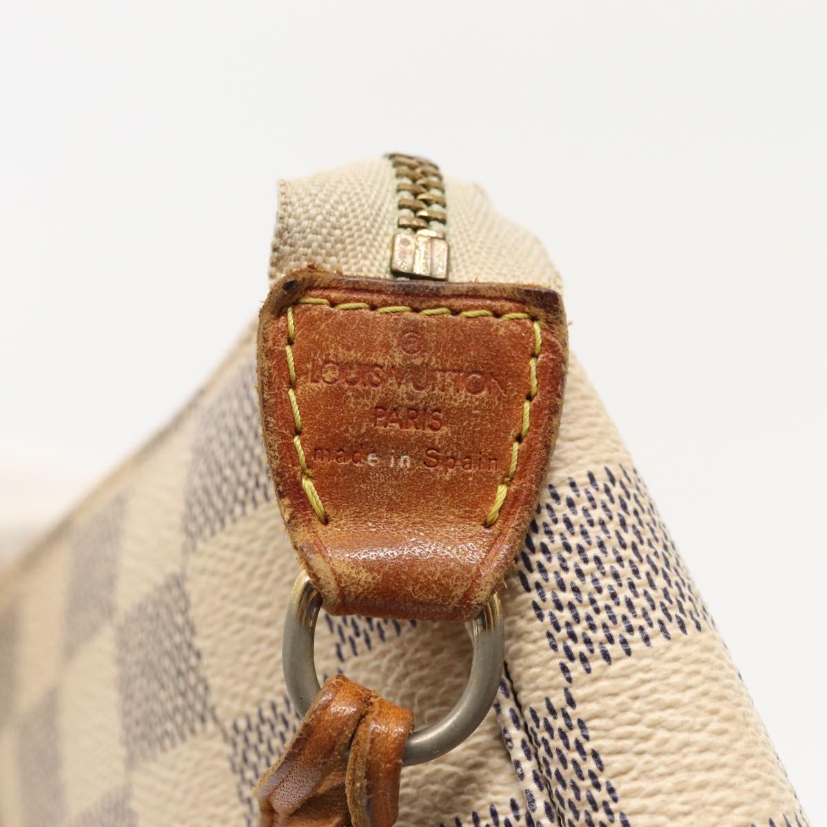 LOUIS VUITTON Damier Azur Pochette Accessoires Pouch N51986 LV 81074
