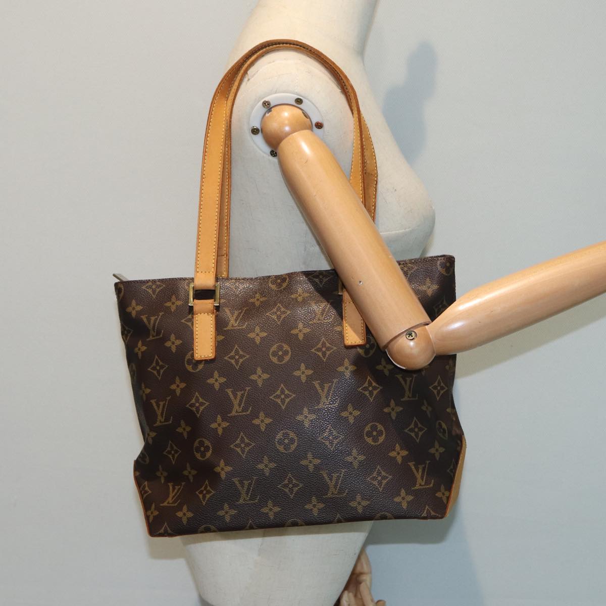 LOUIS VUITTON Monogram Cabas Piano Tote Bag M51148 LV 81083