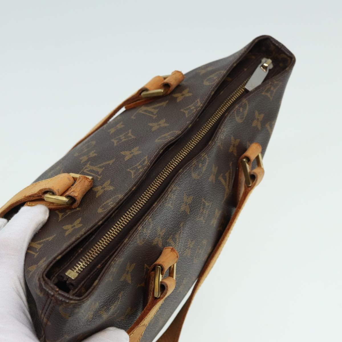 LOUIS VUITTON Monogram Cabas Piano Tote Bag M51148 LV 81083