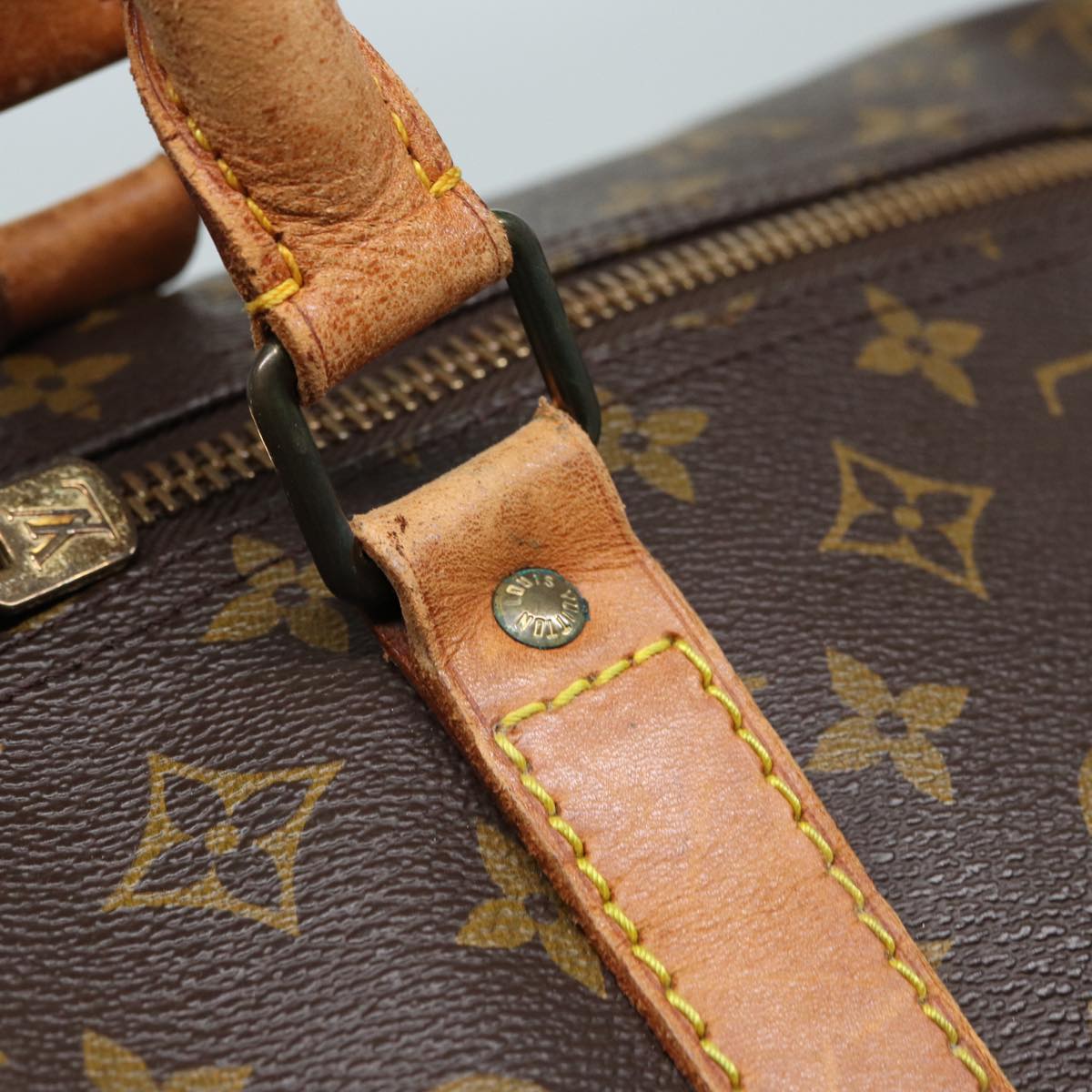 LOUIS VUITTON Monogram Keepall 60 Boston Bag M41422 LV 81091
