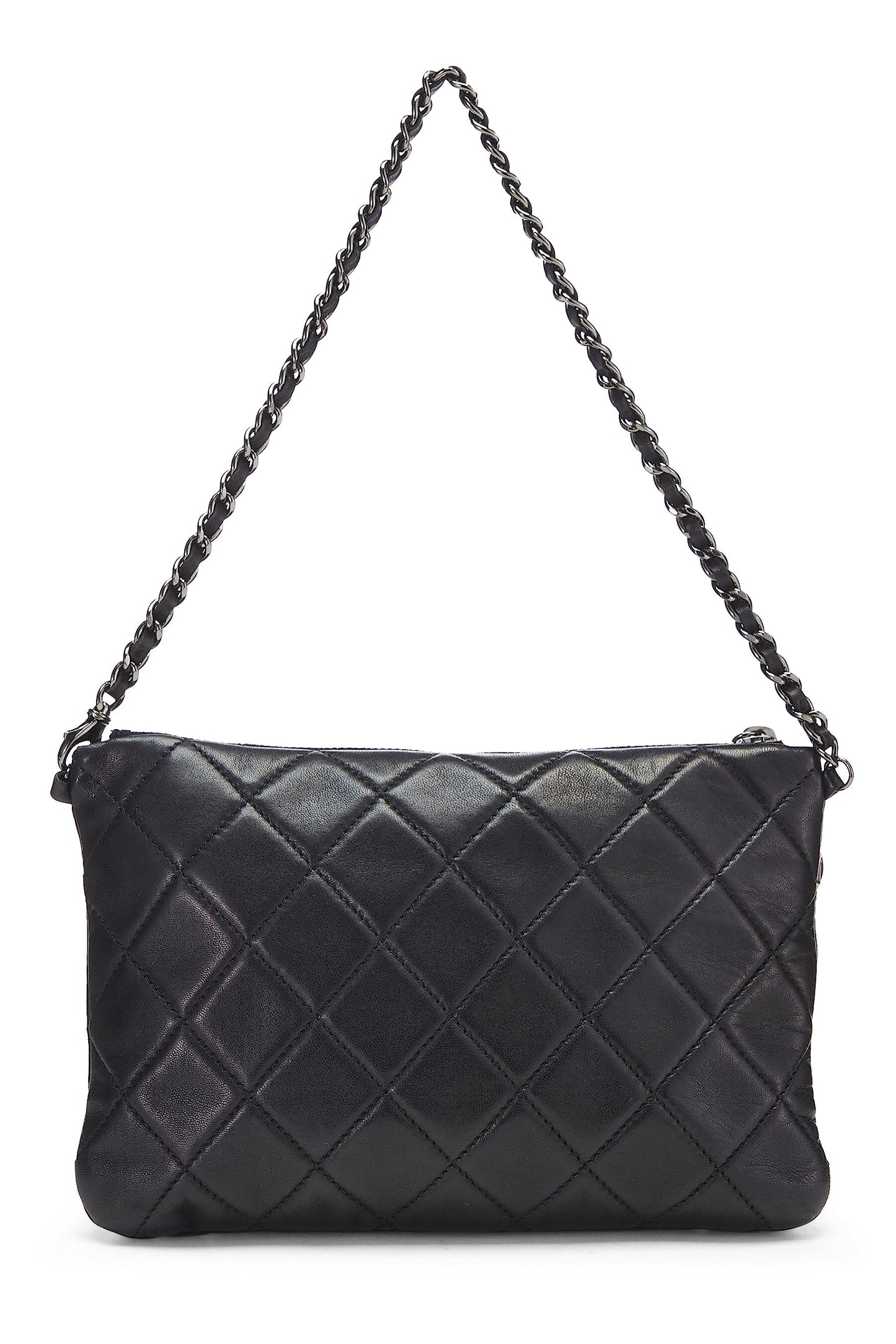 Chanel,  Silver Metallic Lambskin Mineral Nights Evening Bag, Multi
