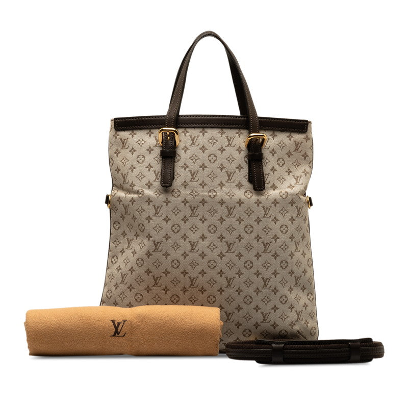 Louis Vuitton Monogram Mini French Tote Bag M92209 Carly Linen Leather  Louis Vuitton