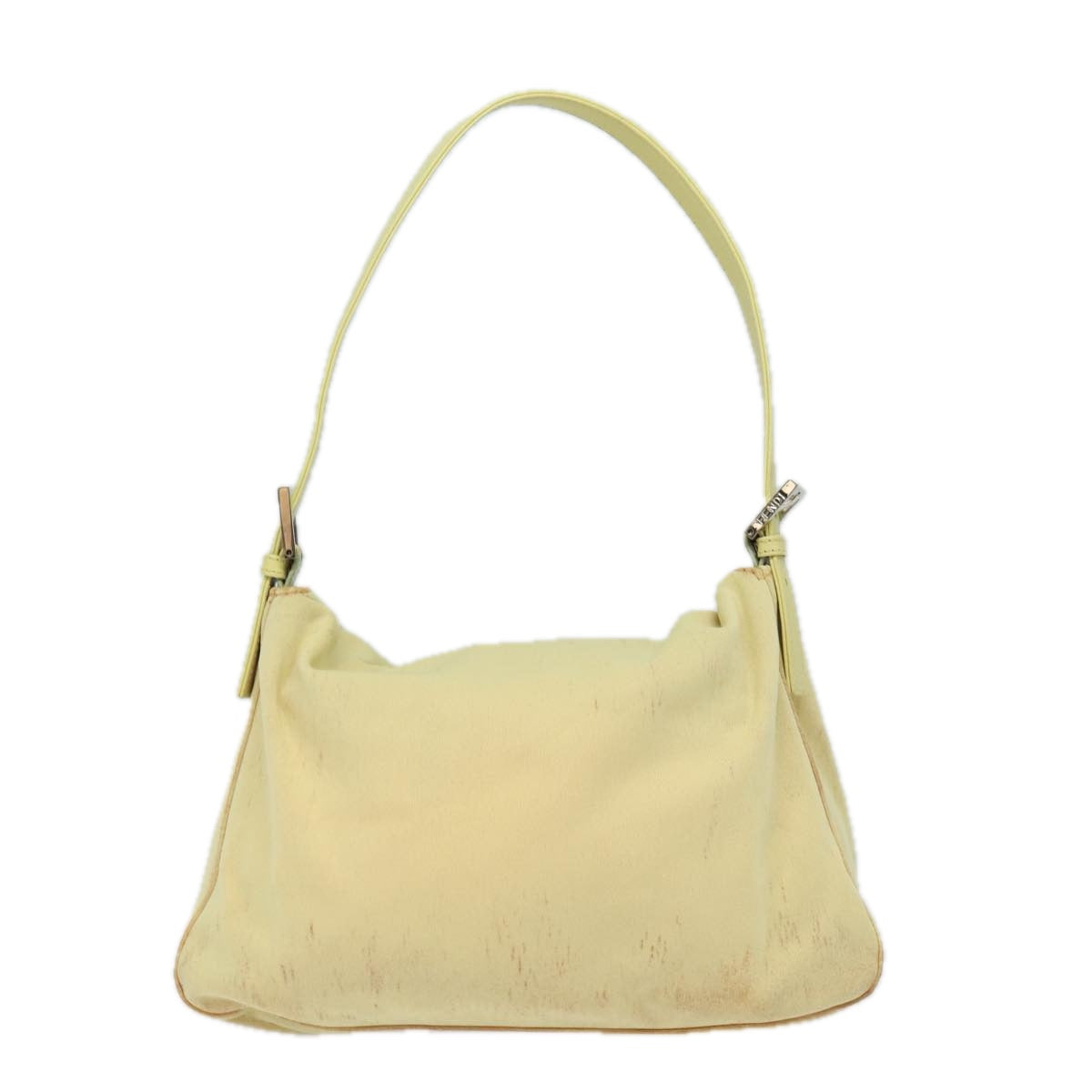 Luxury Fendi Mamma Baguette Shoulder Bag Nylon Yellow81189