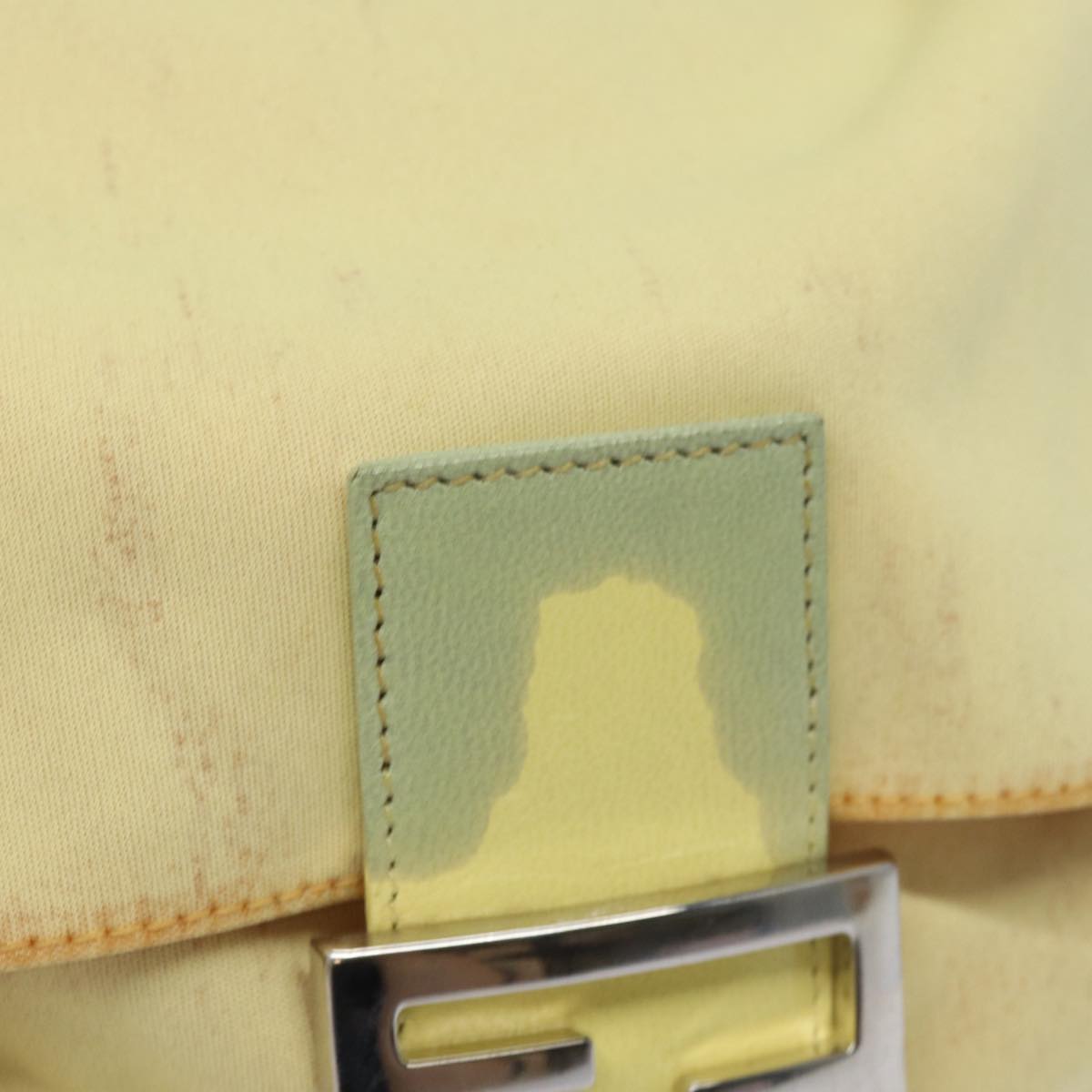 Luxury Fendi Mamma Baguette Shoulder Bag Nylon Yellow81189