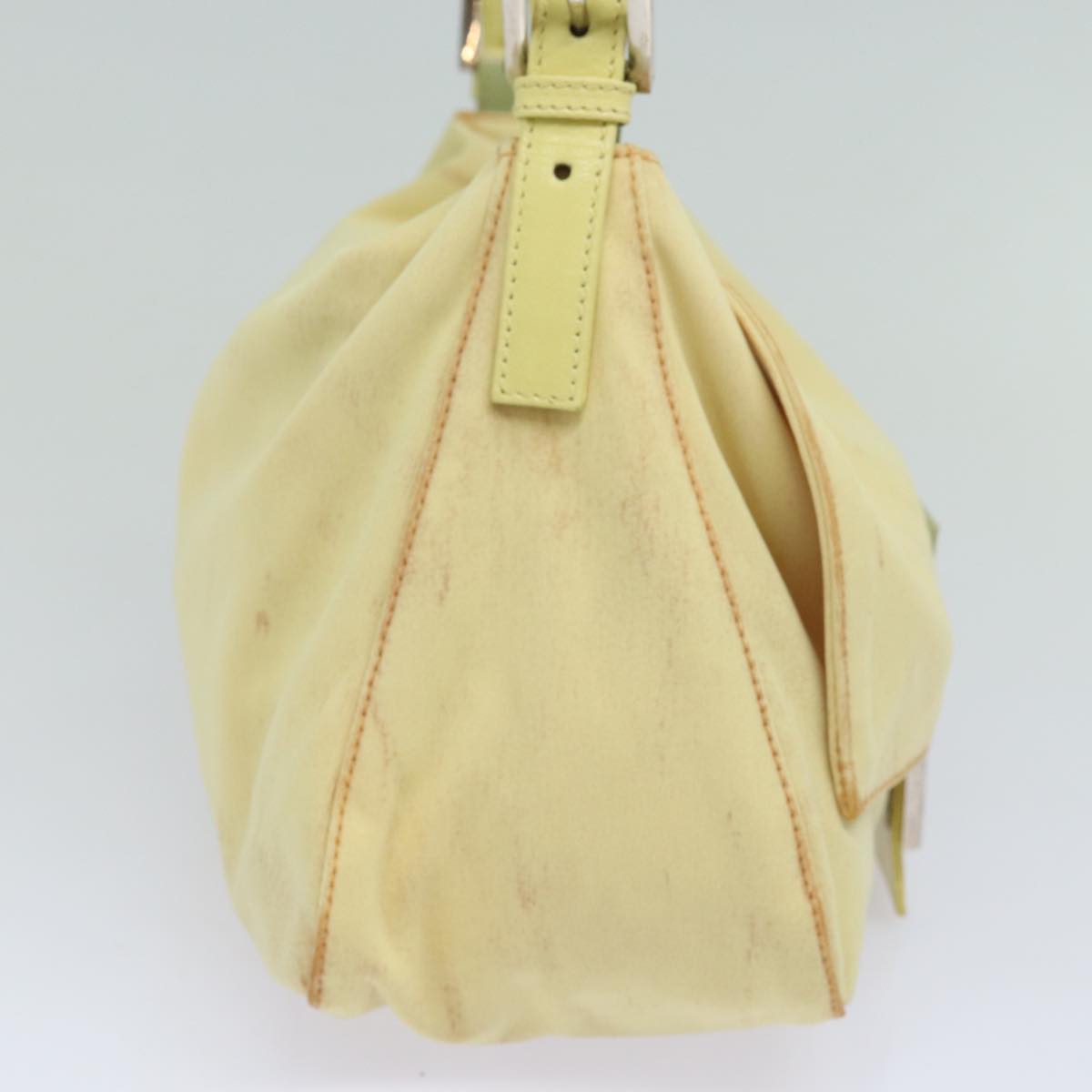 Luxury Fendi Mamma Baguette Shoulder Bag Nylon Yellow81189