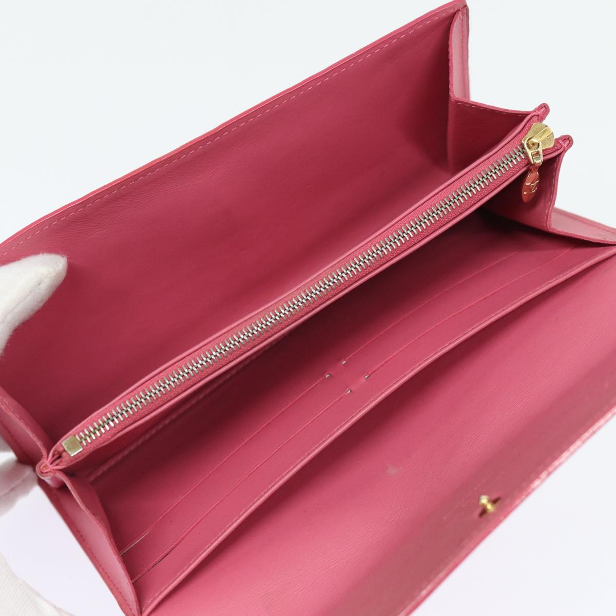 LOUIS VUITTON Vernis Portefeiulle Sarah Wallet Fran Boise M9140F LV 81228