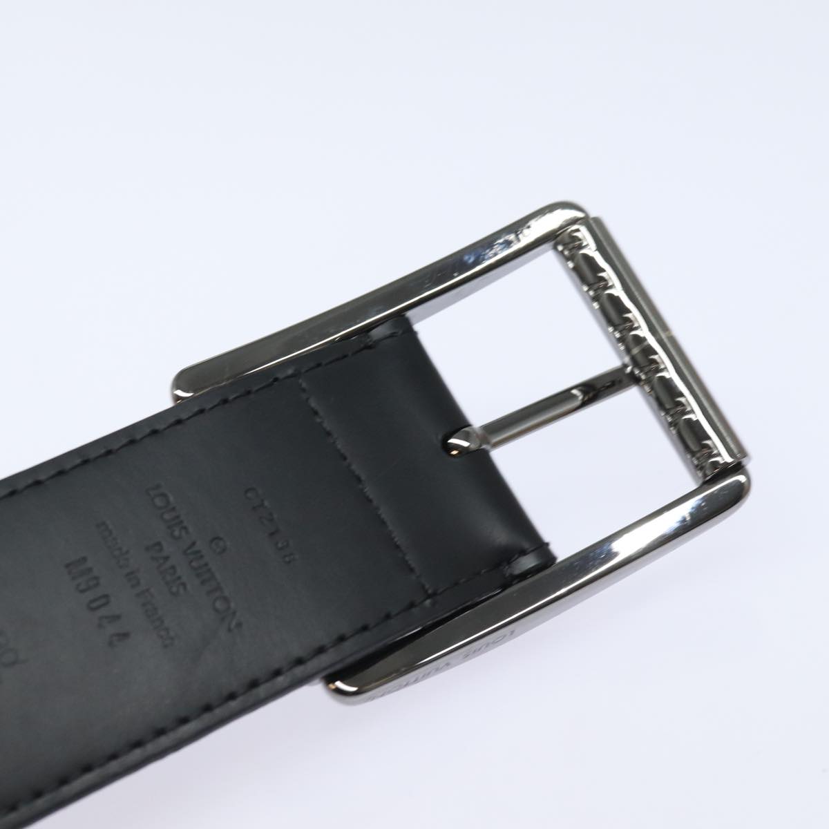 LOUIS VUITTON Monogram Eclipse Ceinture Reverso Belt 40.9"" M9044 LV 81229