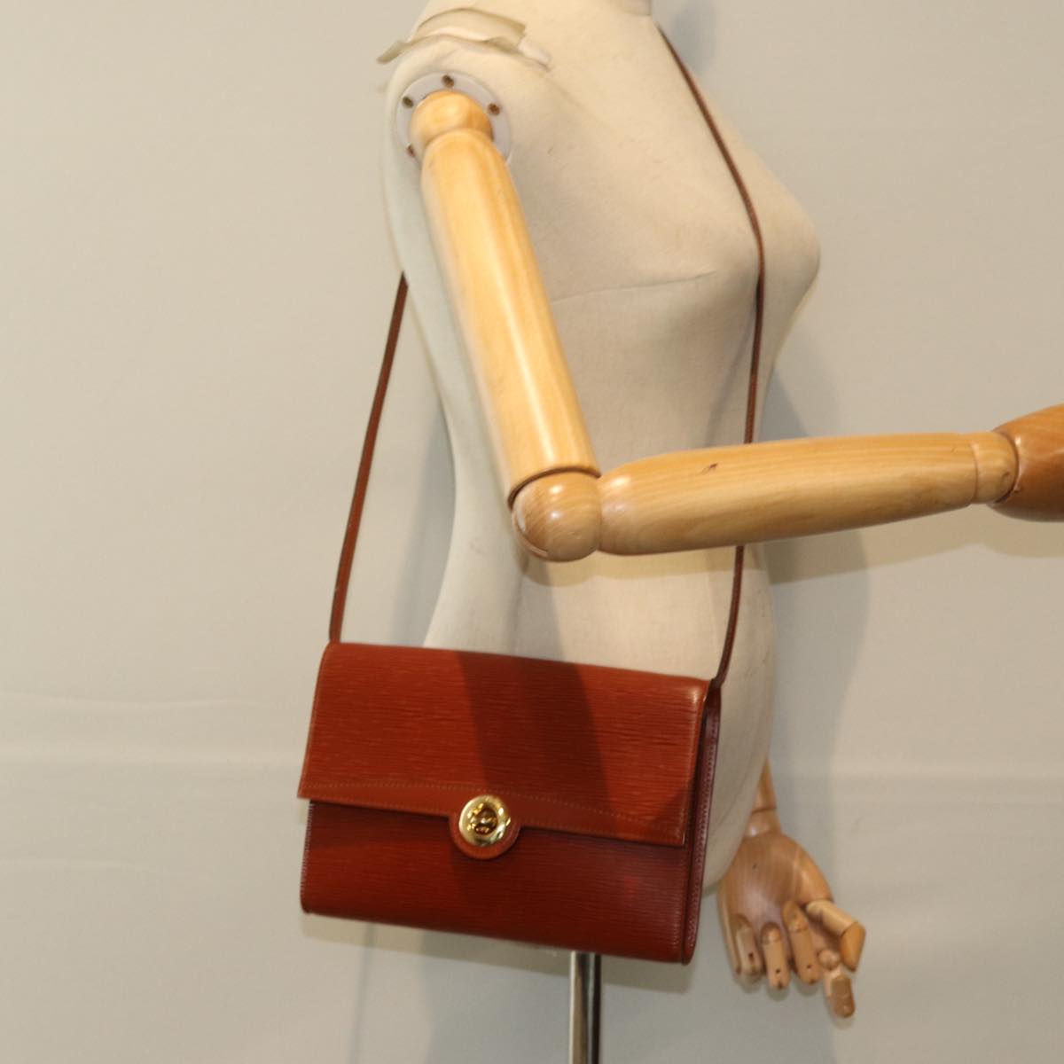 LOUIS VUITTON Epi Arsch Shoulder Bag 2Way Brown M52573 LV 81253