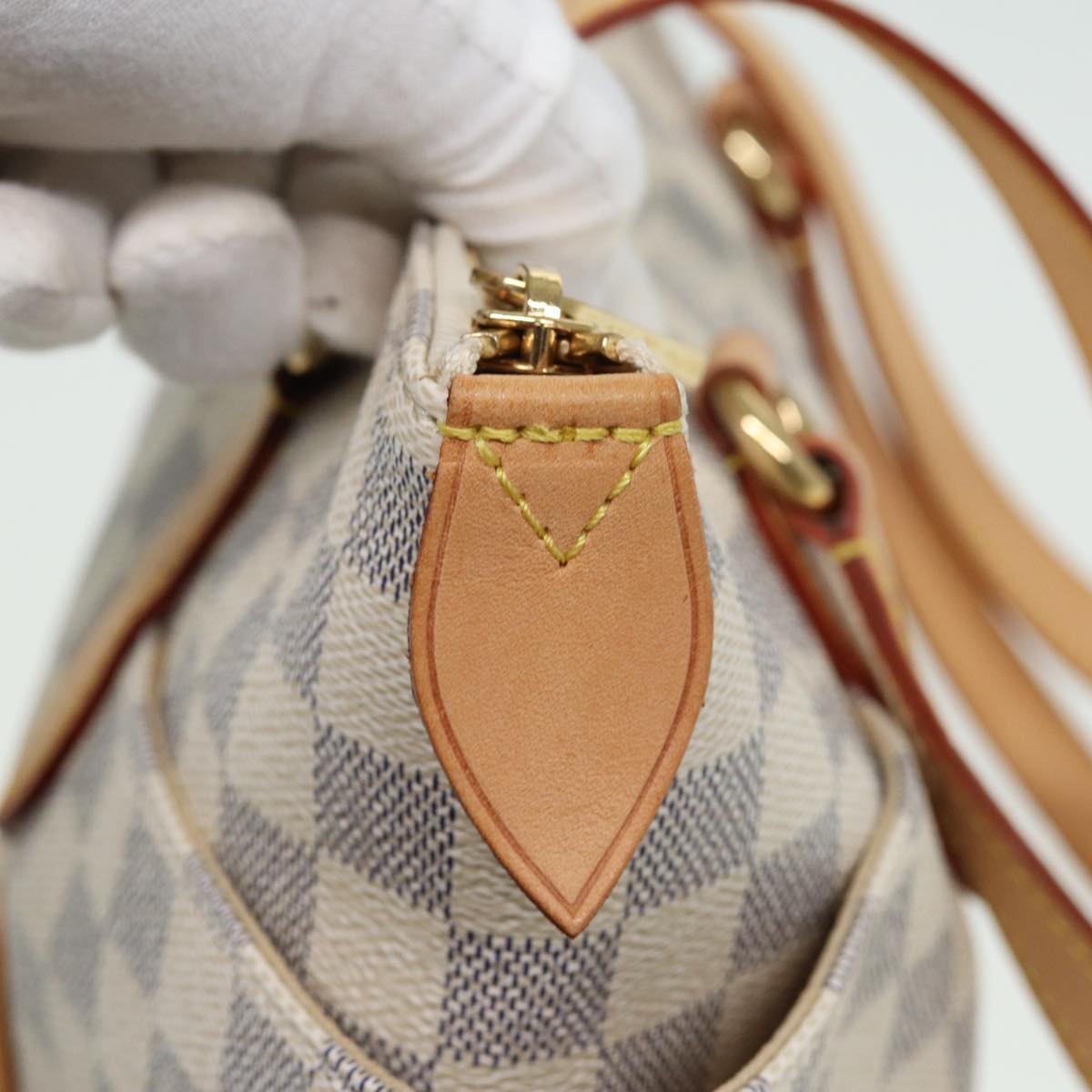 LOUIS VUITTON Damier Azur Totally PM Tote Bag N41280 LV 81309