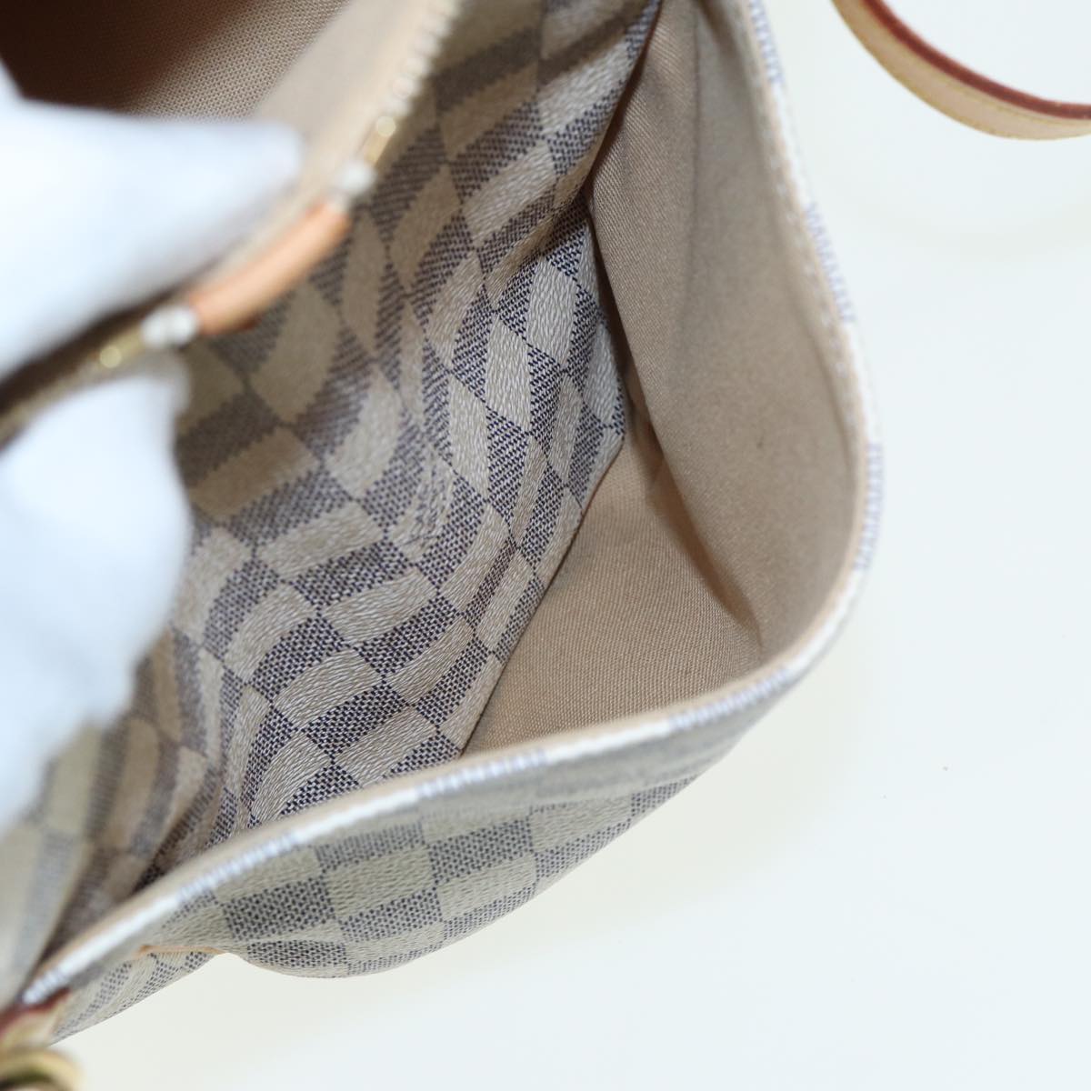 LOUIS VUITTON Damier Azur Totally PM Tote Bag N41280 LV 81309