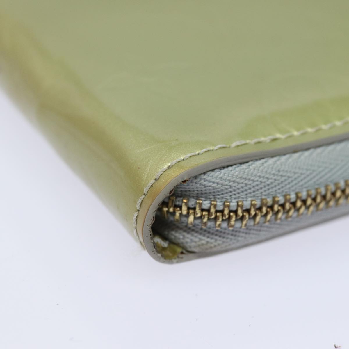 LOUIS VUITTON Monogram Vernis Eldridge Long Wallet Gris M91158 LV 81320