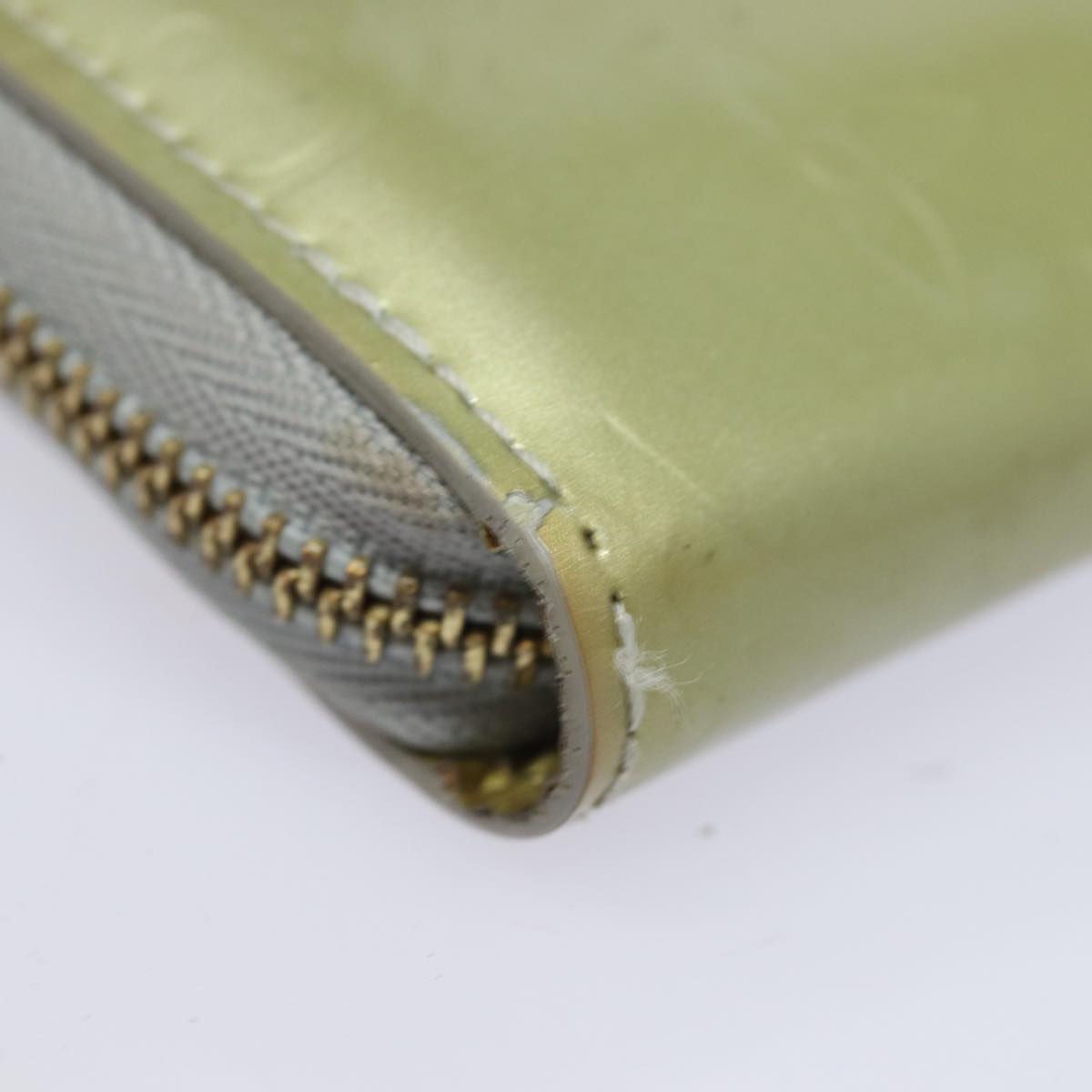 LOUIS VUITTON Monogram Vernis Eldridge Long Wallet Gris M91158 LV 81320