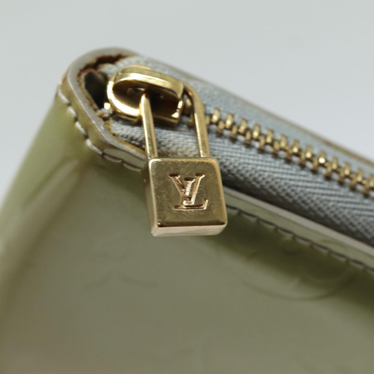 LOUIS VUITTON Monogram Vernis Eldridge Long Wallet Gris M91158 LV 81320