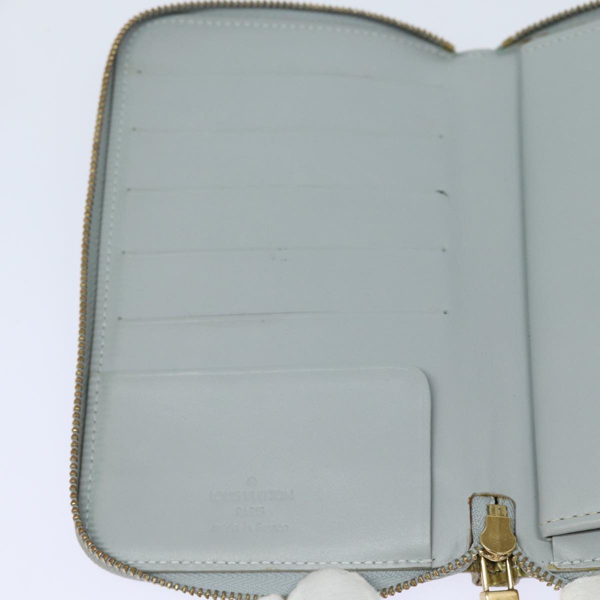 LOUIS VUITTON Monogram Vernis Eldridge Long Wallet Gris M91158 LV 81320