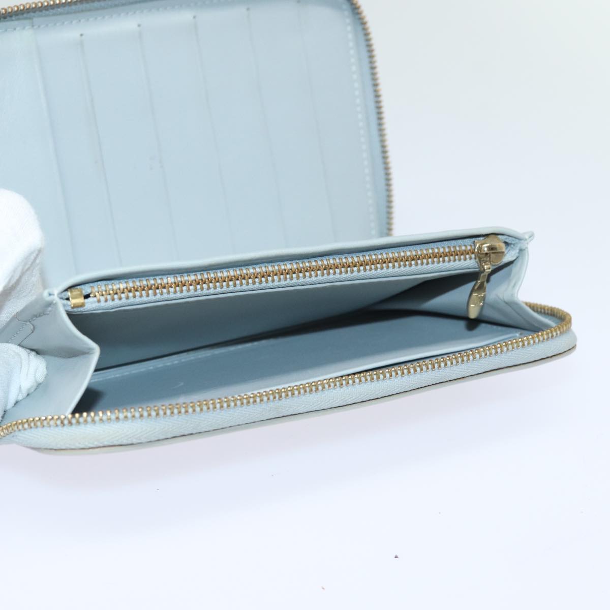 LOUIS VUITTON Monogram Vernis Eldridge Long Wallet Gris M91158 LV 81320