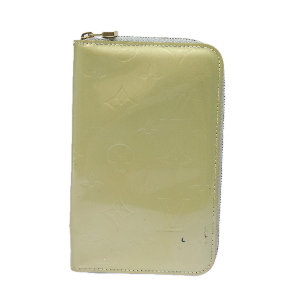 LOUIS VUITTON Monogram Vernis Eldridge Long Wallet Gris M91158 LV 81320