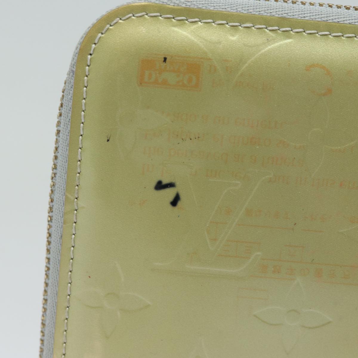 LOUIS VUITTON Monogram Vernis Eldridge Long Wallet Gris M91158 LV 81320