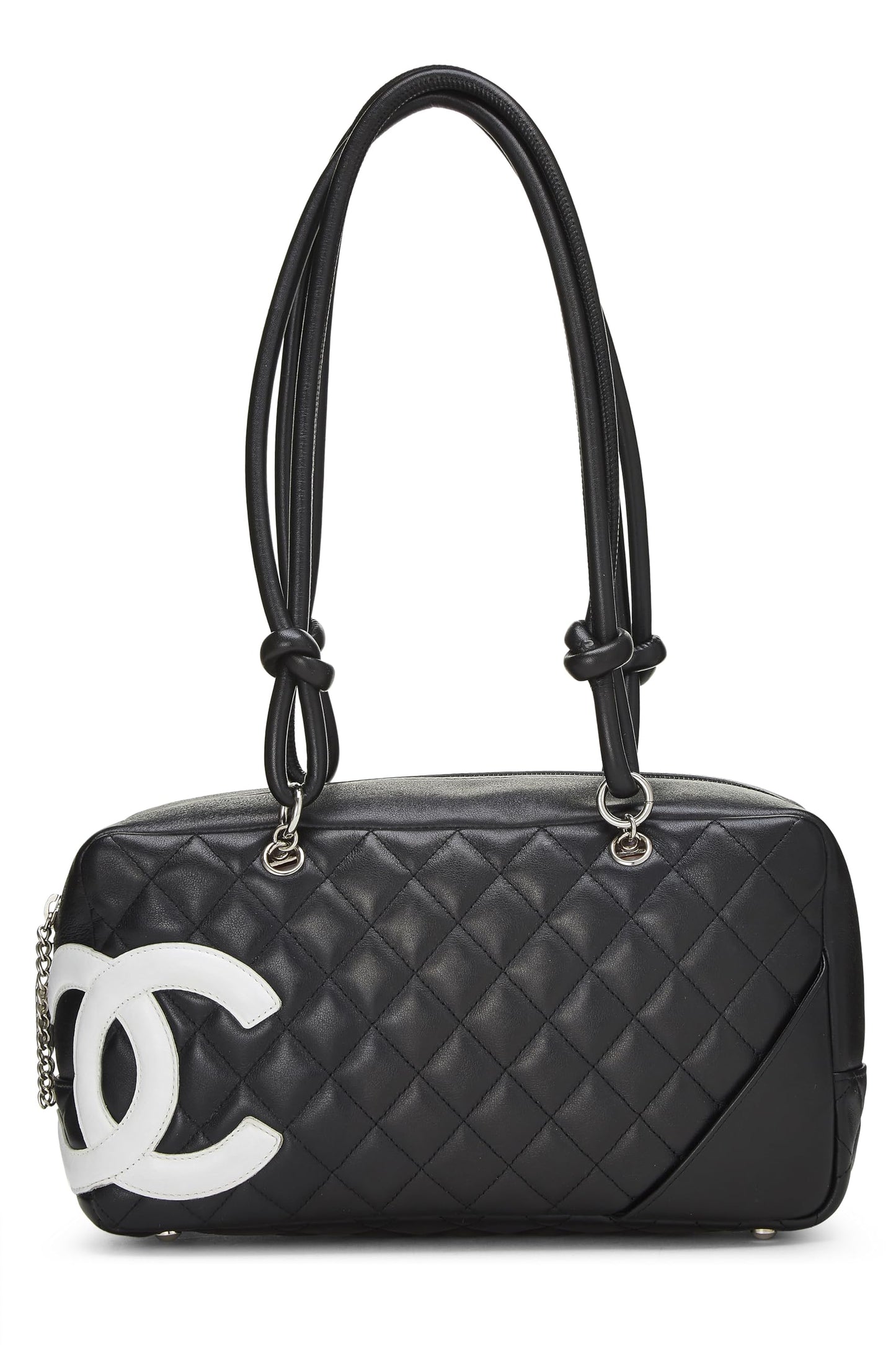 Chanel,  Black Calfskin Cambon Ligne Bowler, Black