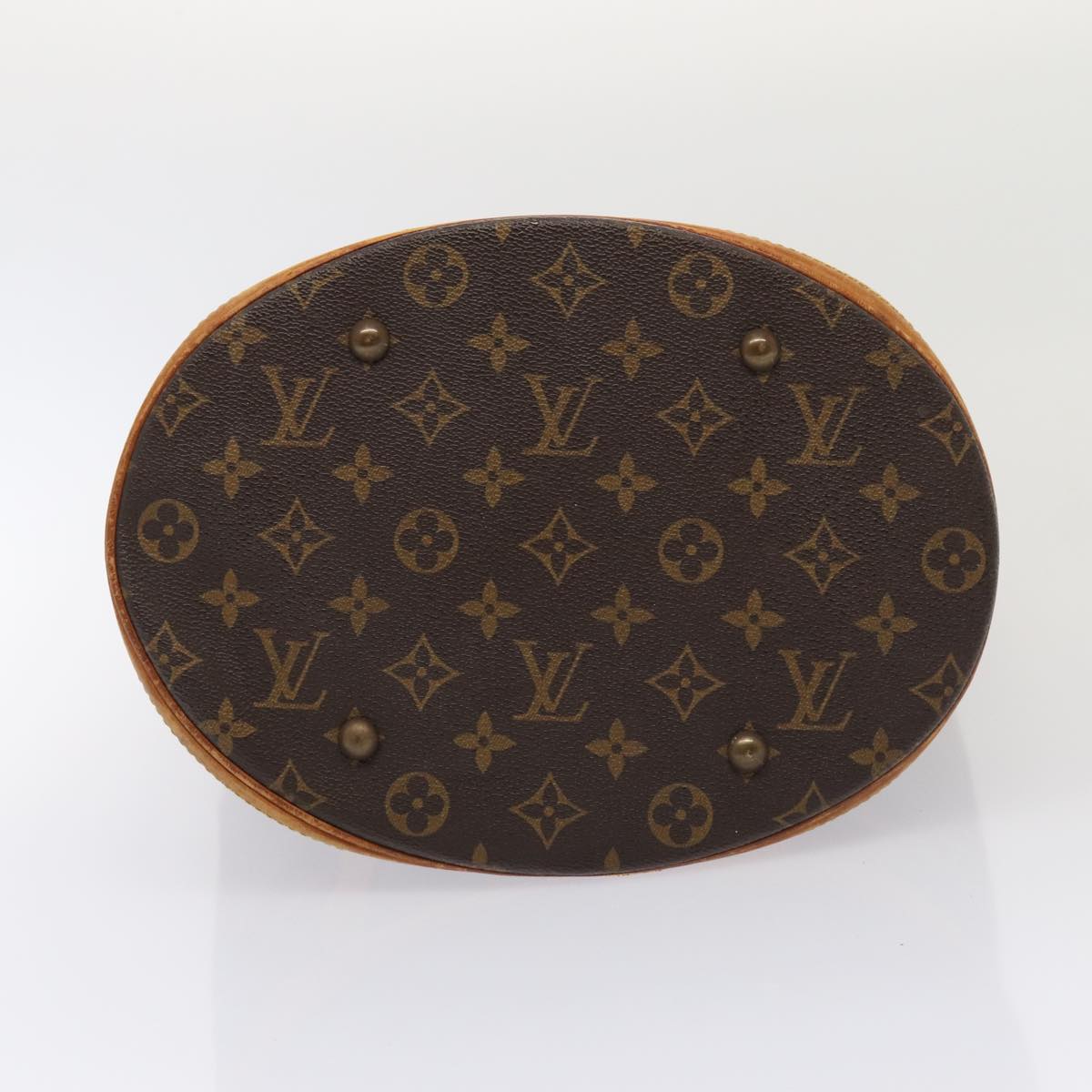 LOUIS VUITTON Monogram Bucket GM Shoulder Bag M42236 LV 81381