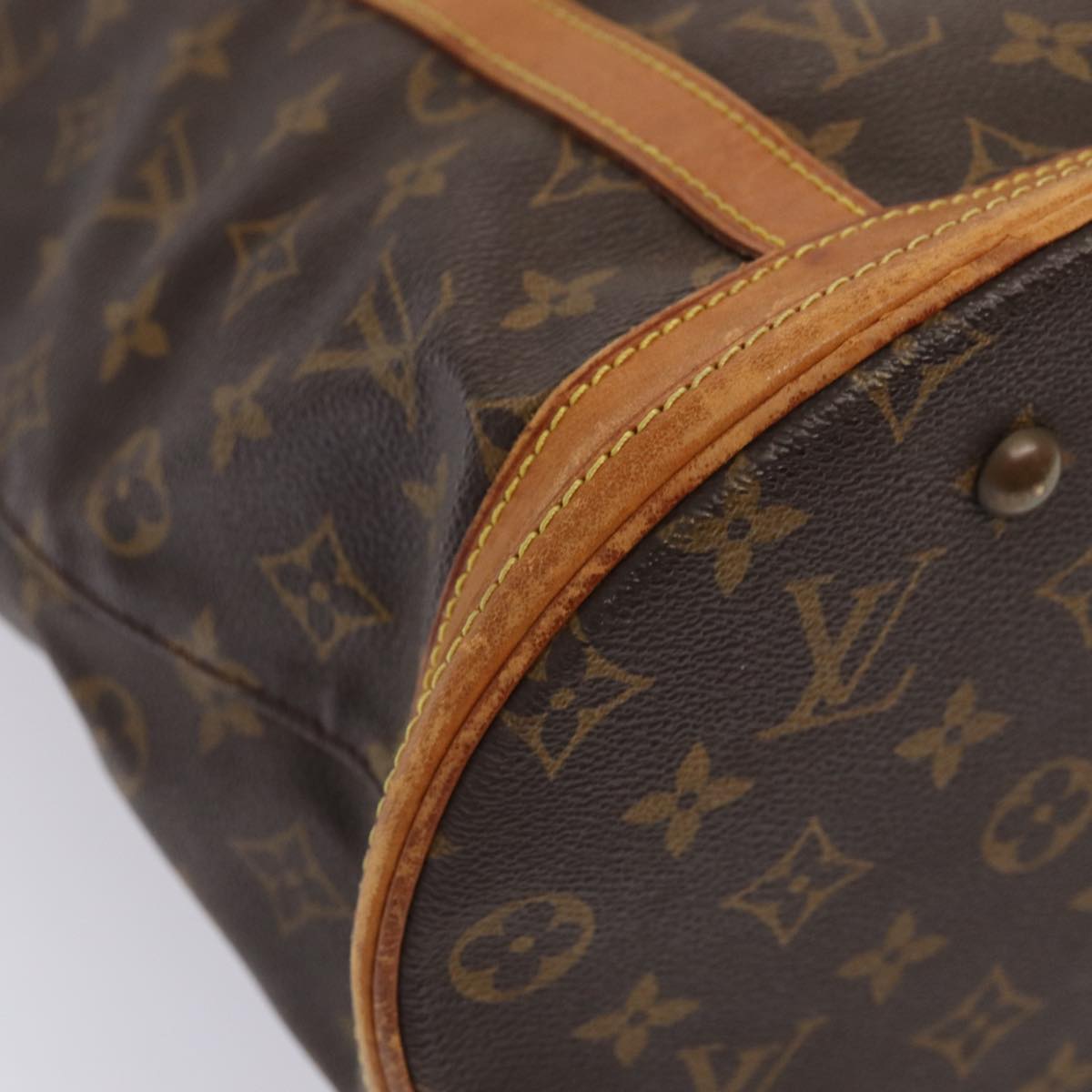 LOUIS VUITTON Monogram Bucket GM Shoulder Bag M42236 LV 81381