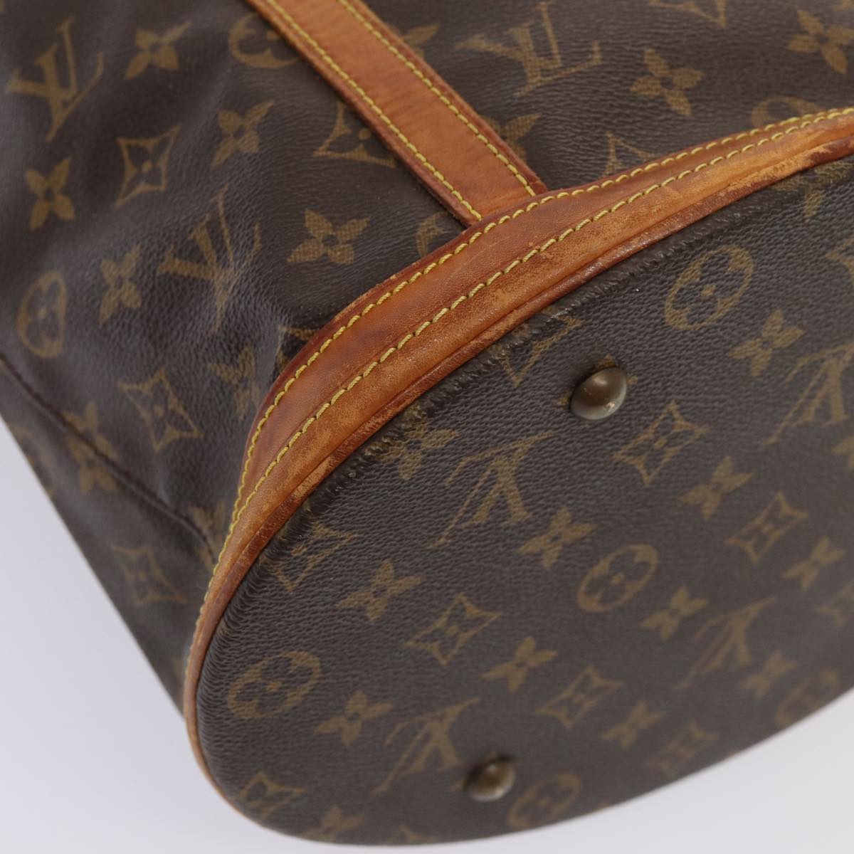 LOUIS VUITTON Monogram Bucket GM Shoulder Bag M42236 LV 81381