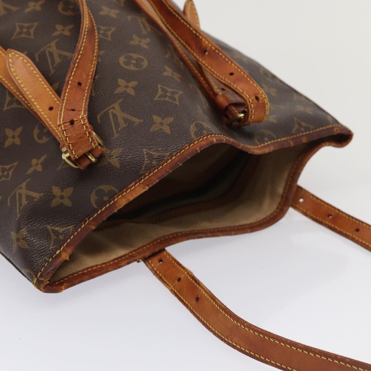 LOUIS VUITTON Monogram Bucket GM Shoulder Bag M42236 LV 81381