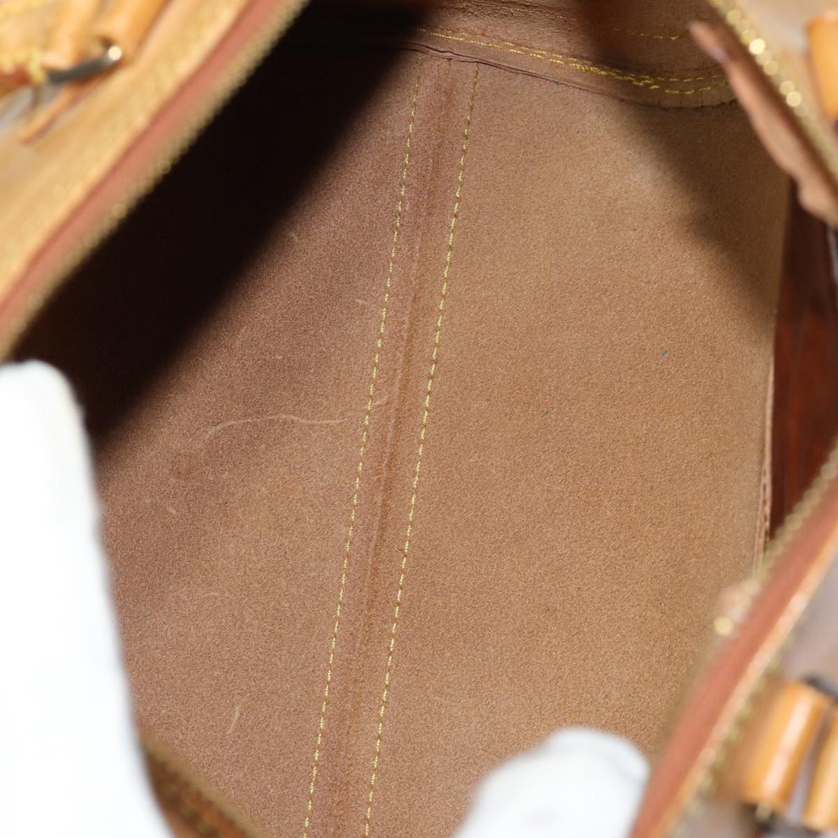 LOUIS VUITTON Nomad leather Speedy 30 Hand Bag Beige M85392 LV 81391