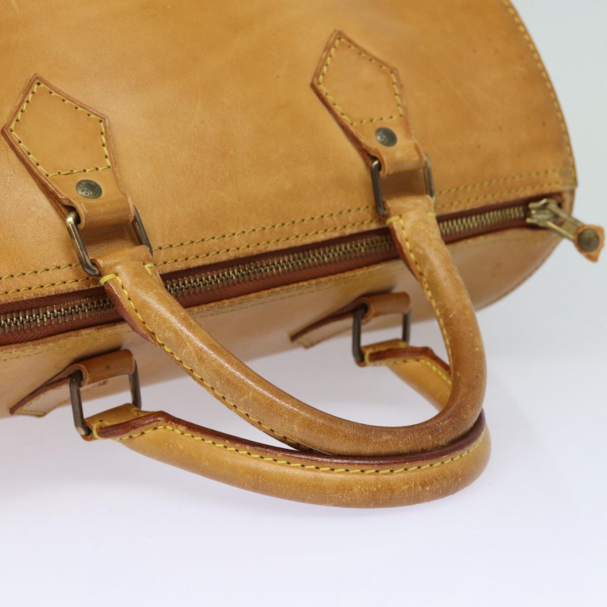 LOUIS VUITTON Nomad leather Speedy 30 Hand Bag Beige M85392 LV 81391