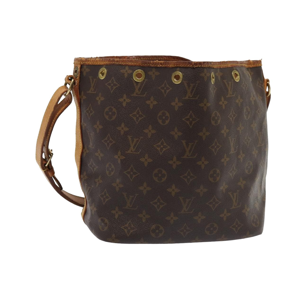 LOUIS VUITTON Monogram Petit Noe Shoulder Bag M42226 LV 81392
