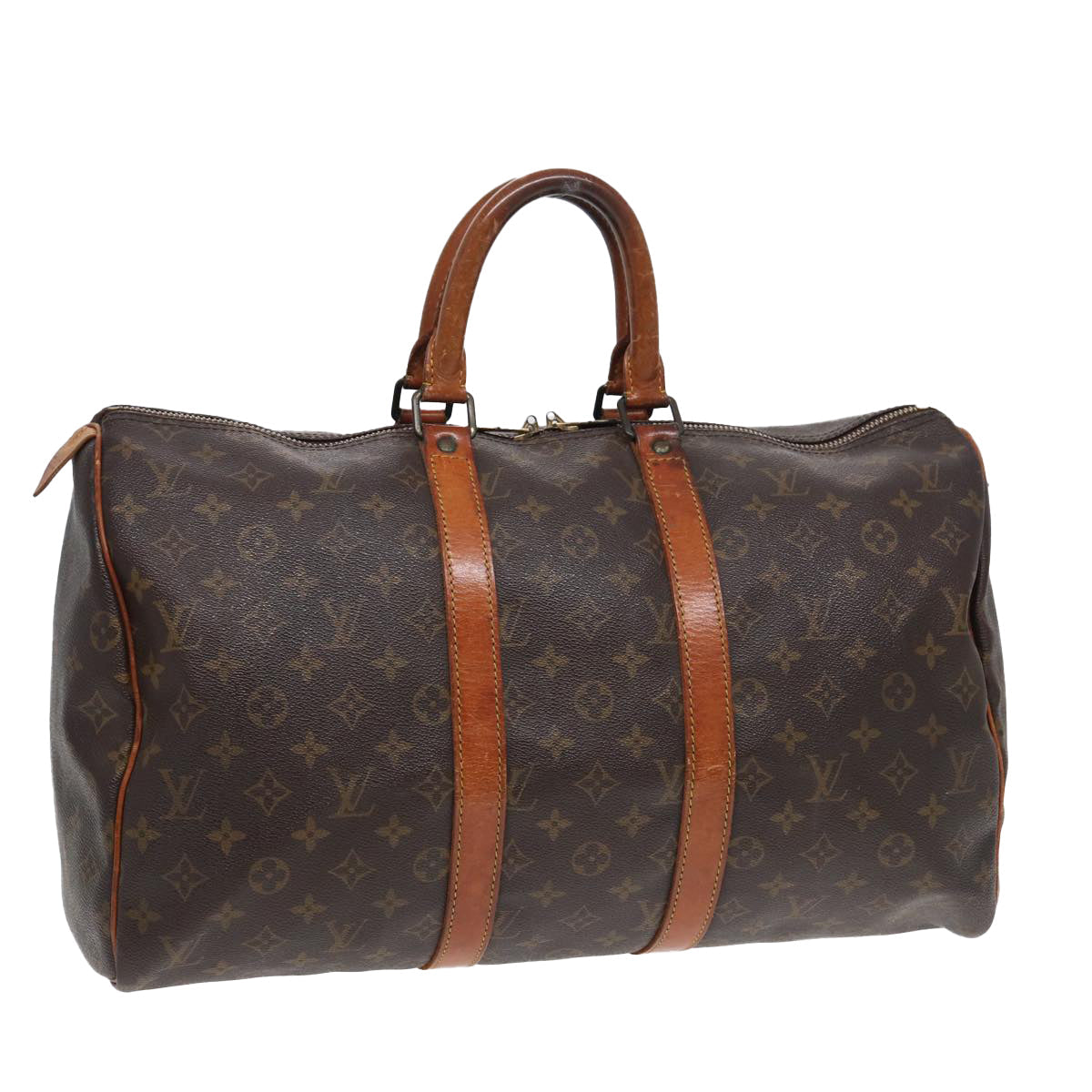 LOUIS VUITTON Monogram Keepall 45 Boston Bag M41428 LV 81423