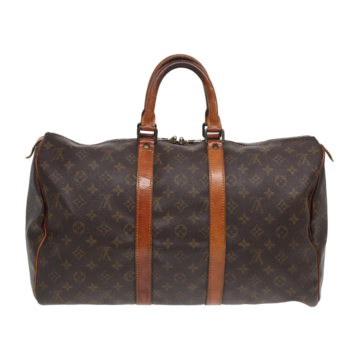 LOUIS VUITTON Monogram Keepall 45 Boston Bag M41428 LV 81423