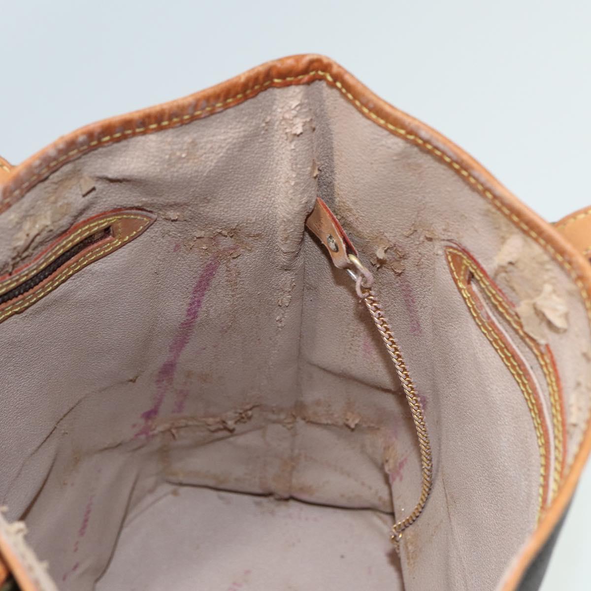 LOUIS VUITTON Monogram Bucket GM Shoulder Bag M42236 LV 81430