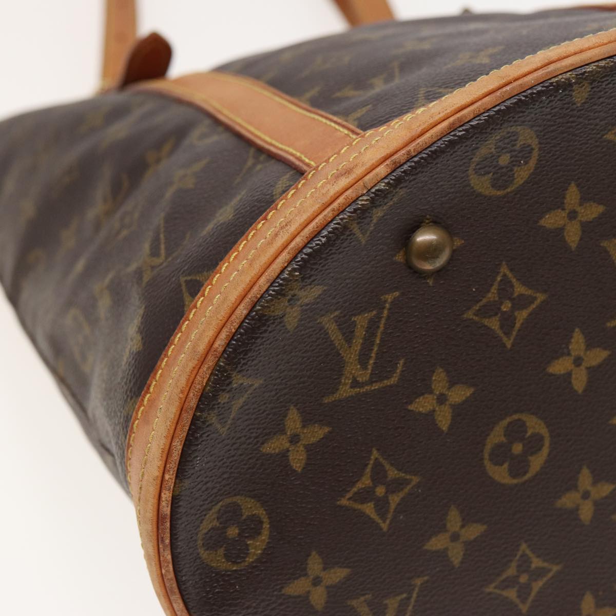 LOUIS VUITTON Monogram Bucket GM Shoulder Bag M42236 LV 81431